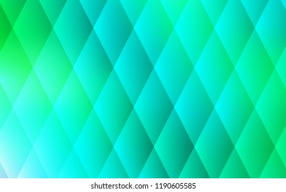 Light Green vector cover in polygonal style. Beautiful illustration with rectangles and squares. Best design for your ad, poster, banner.