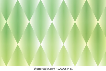 Light Green vector cover in polygonal style. Rectangles on abstract background with colorful gradient. Pattern can be used for websites.
