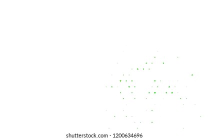 Light Green vector cover in polygonal style. Glitter abstract illustration with triangular shapes. Template for wallpapers.