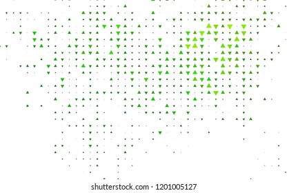 Light Green vector cover in polygonal style. Abstract gradient illustration with triangles. Smart design for your business advert.