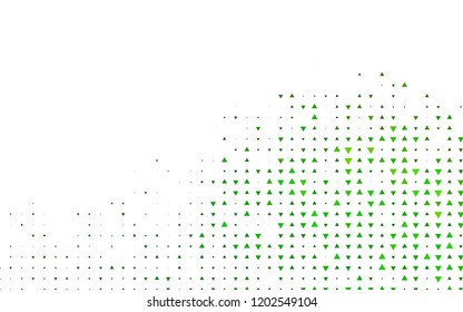 Light Green vector cover in polygonal style. Illustration with set of colorful triangles. Pattern for commercials.