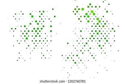 Light Green vector cover in polygonal style. Rectangles on abstract background with colorful gradient. Pattern for commercials.