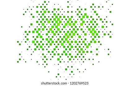Light Green vector cover in polygonal style. Glitter abstract illustration with rectangular shapes. Pattern for busines ad, booklets, leaflets
