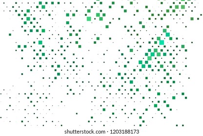 Light Green vector cover in polygonal style. Glitter abstract illustration with rectangular shapes. Best design for your ad, poster, banner.
