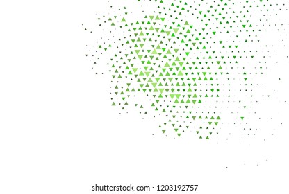 Light Green vector cover in polygonal style. Modern abstract illustration with colorful triangles. Pattern for commercials.