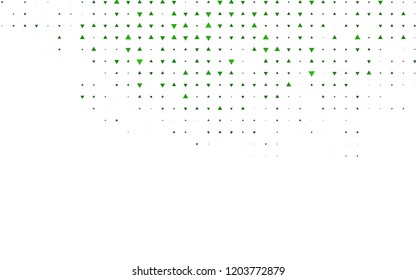 Light Green vector cover in polygonal style. Triangles on abstract background with colorful gradient. Smart design for your business advert.