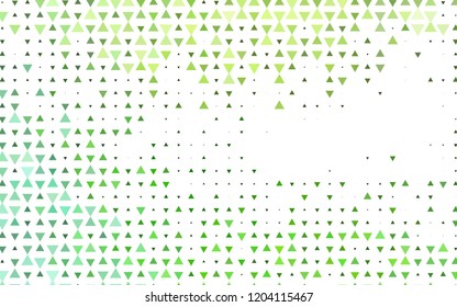 Light Green vector cover in polygonal style. Glitter abstract illustration with triangular shapes. Pattern for commercials.