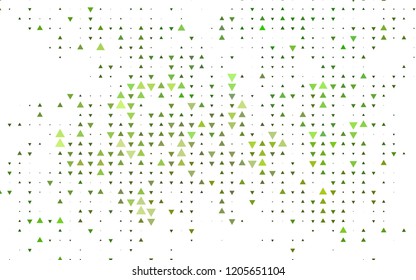 Light Green vector cover in polygonal style. Modern abstract illustration with colorful triangles. Smart design for your business advert.