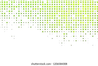 Light Green vector cover in polygonal style. Decorative design in abstract style with triangles. Smart design for your business advert.