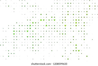Light Green vector cover in polygonal style. Modern abstract illustration with colorful triangles. Best design for your ad, poster, banner.