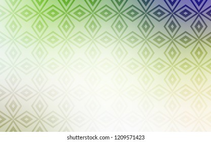 Light Green vector cover in polygonal style. Glitter abstract illustration with rectangular shapes. Best design for your ad, poster, banner.