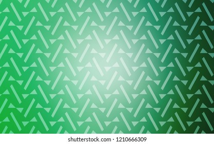 Light Green vector cover with polygonal style. Abstract gradient illustration with triangles, lines. Pattern for websites.