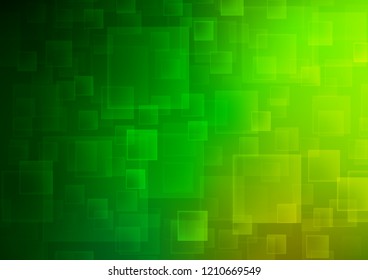 Light Green vector cover in polygonal style. Glitter abstract illustration with rectangular shapes. Pattern for commercials.