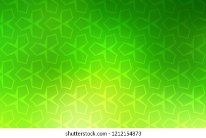 Light Green vector cover in polygonal style. Abstract gradient illustration with rectangles. Pattern can be used for websites.