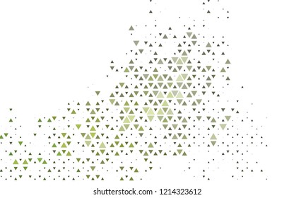 Light Green vector cover in polygonal style. Decorative design in abstract style with triangles. Pattern for busines ad, booklets, leaflets