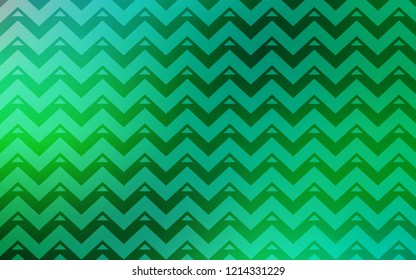 Light Green vector cover with polygonal style. Beautiful illustration with triangles in nature style. Template for wallpapers.