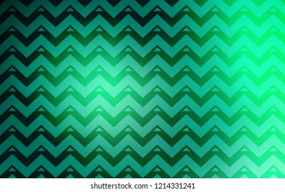 Light Green vector cover with polygonal style. Abstract gradient illustration with triangles, lines. Best design for poster, banner.