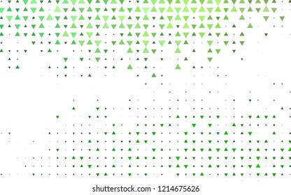 Light Green vector cover in polygonal style. Illustration with set of colorful triangles. Smart design for your business advert.