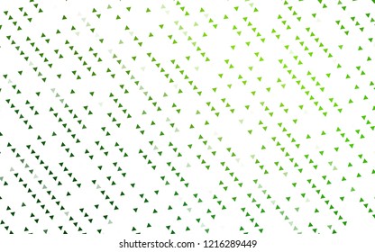 Light Green vector cover in polygonal style. Illustration with set of colorful triangles. Pattern for busines ad, booklets, leaflets
