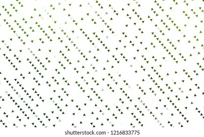 Light Green vector cover in polygonal style. Abstract gradient illustration with triangles. Modern template for your landing page.