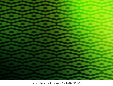 Light Green vector cover in polygonal style. Decorative design in abstract style with triangles. Template for wallpapers.