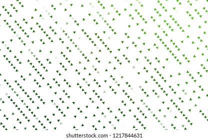 Light Green vector cover in polygonal style. Abstract gradient illustration with triangles. Template for wallpapers.