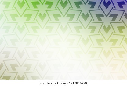 Light Green vector cover with polygonal style. Illustration with set of colorful triangles, lines. Best design for poster, banner.