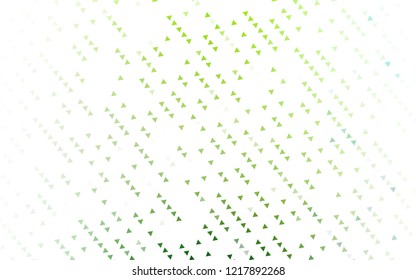 Light Green vector cover in polygonal style. Beautiful illustration with triangles in nature style. Pattern can be used for websites.