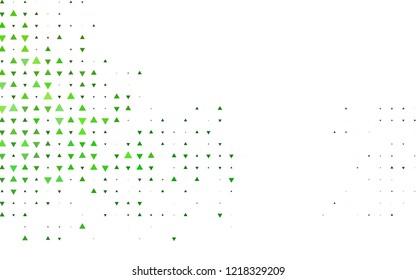 Light Green vector cover in polygonal style. Modern abstract illustration with colorful triangles. Smart design for your business advert.
