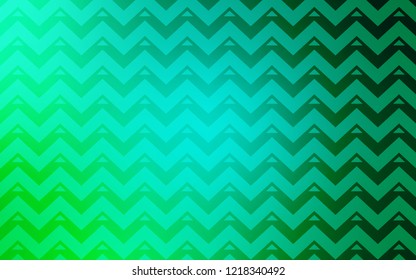 Light Green vector cover with polygonal style. Beautiful illustration with triangles in nature style. Template for wallpapers.