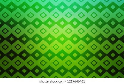 Light Green vector cover in polygonal style. Illustration with set of colorful rectangles. Smart design for your business advert.