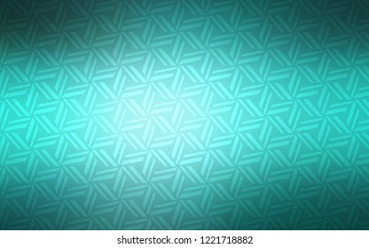 Light Green vector cover with polygonal style. Triangles on abstract background with colorful gradient. Pattern can be used for websites.