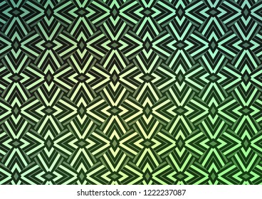 Light Green vector cover in polygonal style. Illustration with set of colorful triangles. Pattern for commercials.