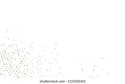 Light Green vector cover in polygonal style. Glitter abstract illustration with triangular shapes. Pattern can be used for websites.