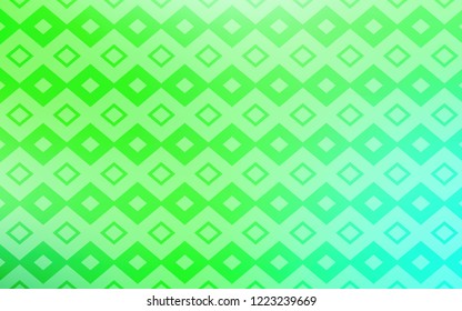 Light Green vector cover in polygonal style. Modern abstract illustration with colorful rectangles. Best design for your ad, poster, banner.