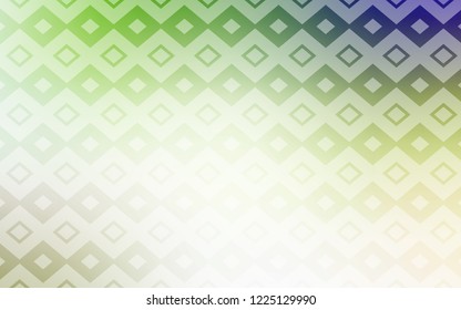 Light Green vector cover in polygonal style. Illustration with set of colorful rectangles. Modern template for your landing page.