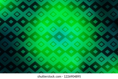 Light Green vector cover in polygonal style. Rectangles on abstract background with colorful gradient. Modern template for your landing page.