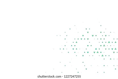 Light Green vector cover in polygonal style. Glitter abstract illustration with triangular shapes. Smart design for your business advert.