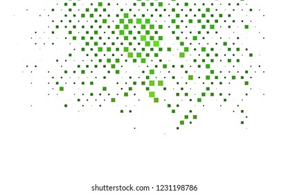 Light Green vector cover in polygonal style. Decorative design in abstract style with rectangles. Smart design for your business advert.