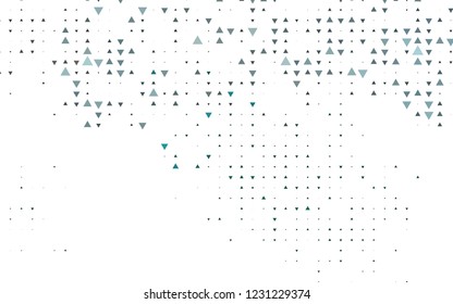 Light Green vector cover in polygonal style. Illustration with set of colorful triangles. Pattern for commercials.