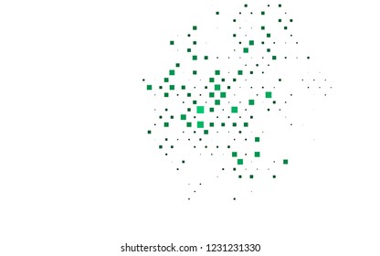 Light Green vector cover in polygonal style. Modern abstract illustration with colorful rectangles. The template can be used as a background.