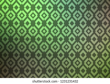Light Green vector cover in polygonal style. Abstract gradient illustration with rectangles. Pattern can be used for websites.