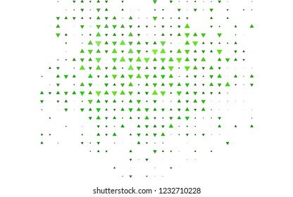 Light Green vector cover in polygonal style. Decorative design in abstract style with triangles. Pattern for commercials.