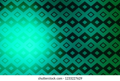 Light Green vector cover in polygonal style. Abstract gradient illustration with rectangles. Pattern can be used for websites.
