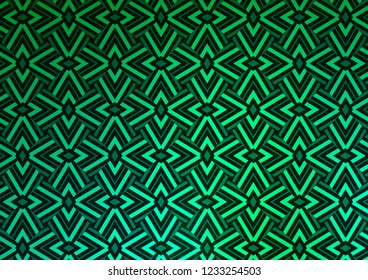 Light Green vector cover in polygonal style. Illustration with set of colorful triangles. Pattern for commercials.