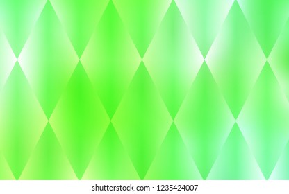 Light Green vector cover in polygonal style. Beautiful illustration with rectangles and squares. Pattern can be used for websites.