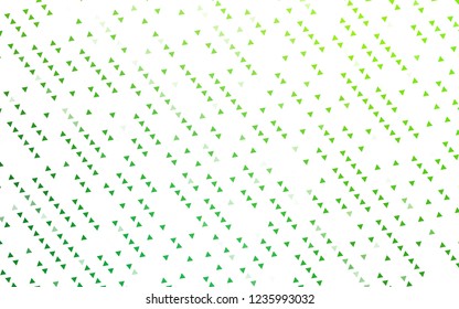 Light Green vector cover in polygonal style. Modern abstract illustration with colorful triangles. Smart design for your business advert.