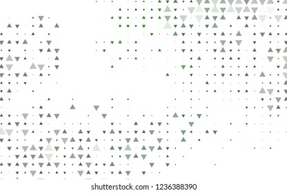 Light Green vector cover in polygonal style. Triangles on abstract background with colorful gradient. Modern template for your landing page.