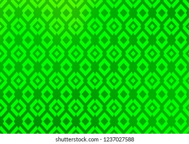 Light Green vector cover in polygonal style. Glitter abstract illustration with rectangular shapes. Modern template for your landing page.