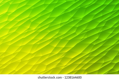 Light Green vector cover in polygonal style. Illustration with set of colorful triangles. Pattern for commercials.
